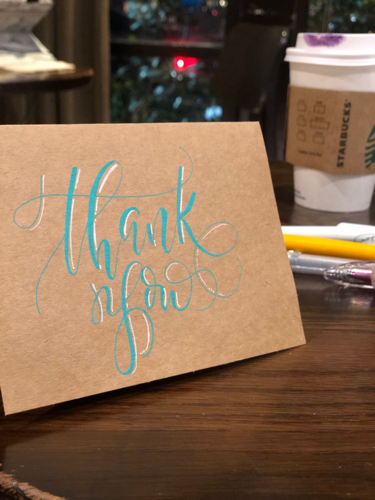 Annlettered Stationery
Hand-lettered Calligraphy